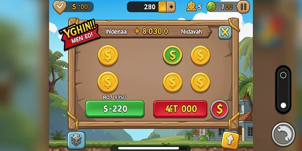 Screenshot menunjukkan antarmuka pengguna yang ramah dan desain yang menarik.