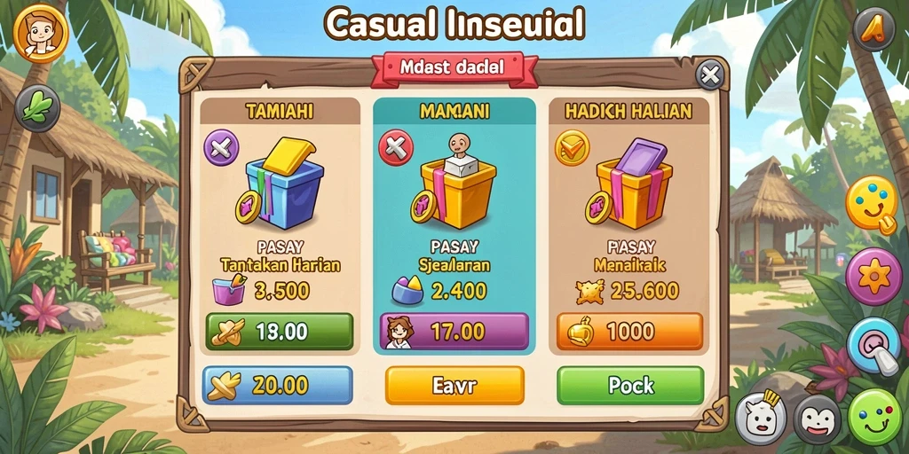 Tampilan antarmuka utama BEBASMAX yang menarik.