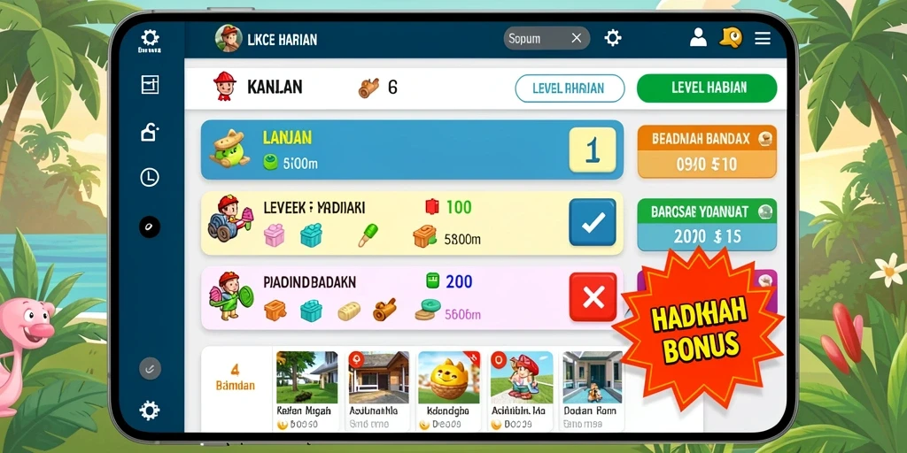 Tampilan awal GAME yang menarik dan intuitif.