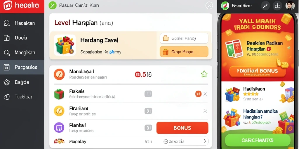 Tampilan awal HQ777 yang menarik dan ceria.