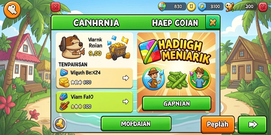 Tampilan antarmuka yang menarik dan mudah digunakan.