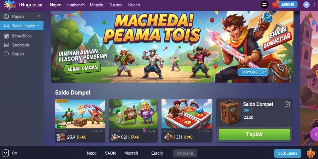 Tampilan layar utama aplikasi ONLINE138 yang menarik.