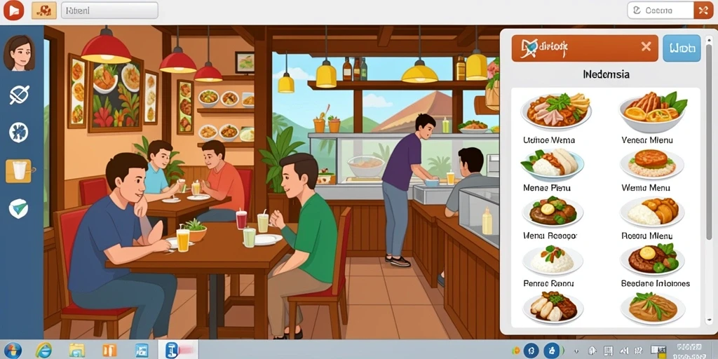 Tampilan antarmuka yang menarik dan informatif.