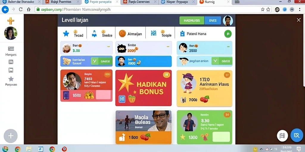 Tampilan menarik dengan berbagai tema slot yang beragam.