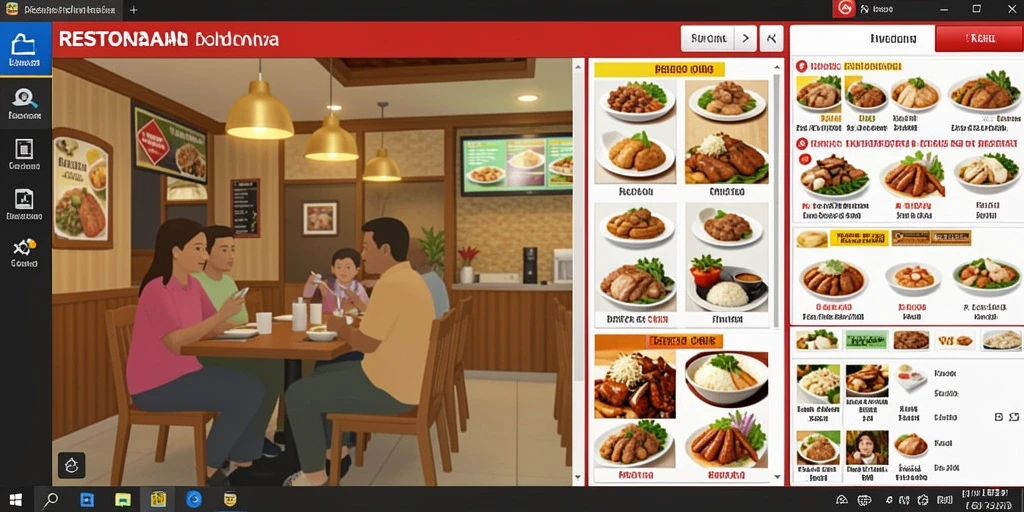 Tampilan antarmuka yang menarik dan modern.