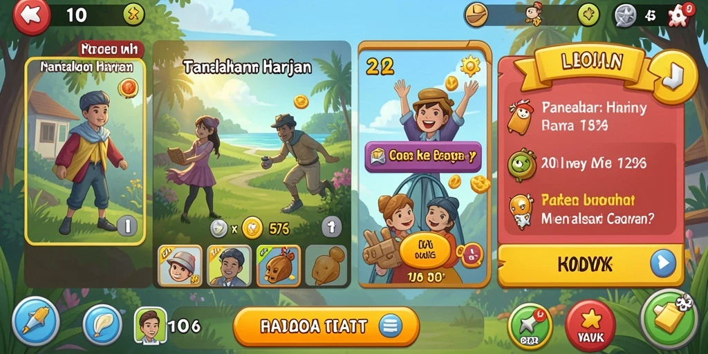 Tampilan awal aplikasi yang menarik dan mudah dinavigasi.